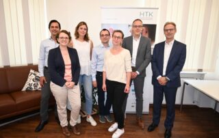 Das HTK-Team zusammen mit Vertretern des Bayerischen Wirtschaftsministeriums 2023